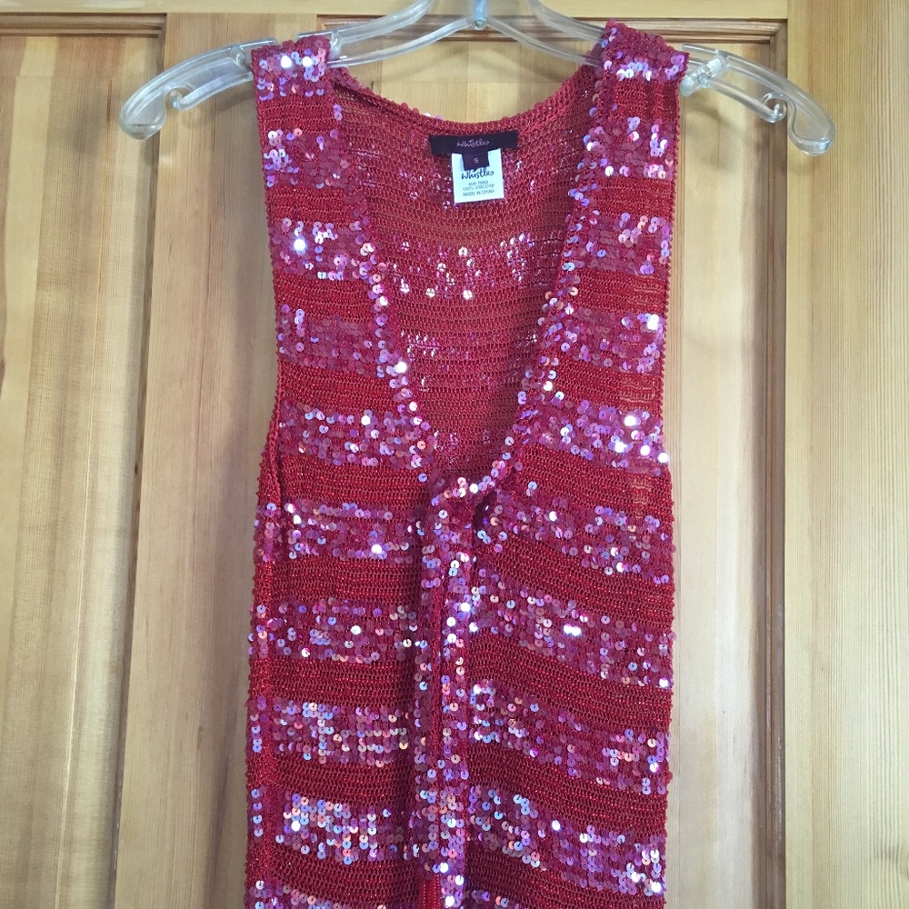100% Viscose Sleeveless by Whistles -Sequins/Beads